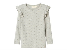 Lil Atelier mirage gray floral top